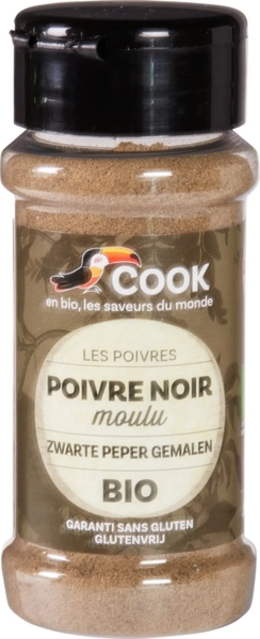 Cook Zwarte Peper Gemalen Bio (45 gr)