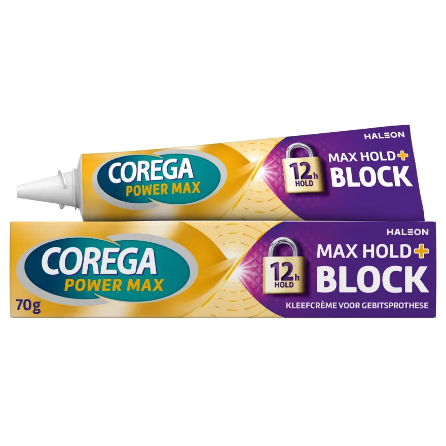Corega Power Max Max Hold+ Block Kleefcrème (70 gr)