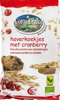 Corn Crake Haverkoekjes Cranberry (150 gr)