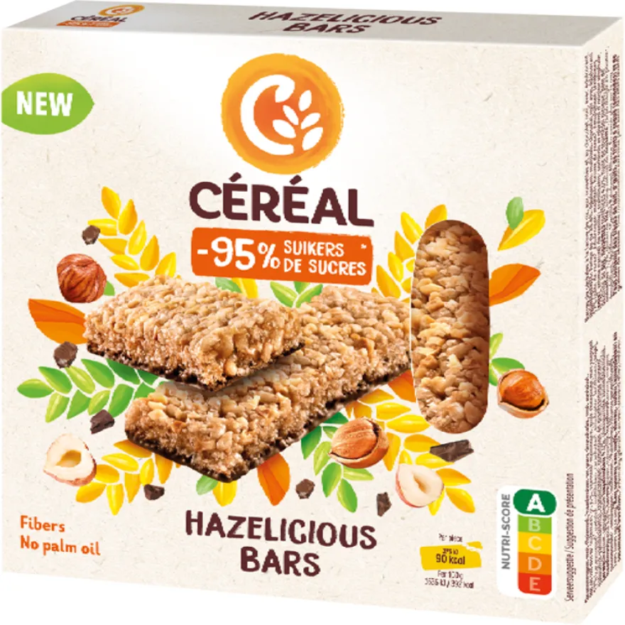 Céréal Hazelicious Bars (3 stuks)
