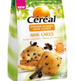 Céréal Mini Cakes Stukjes Chocolade (7 X 25 gr)