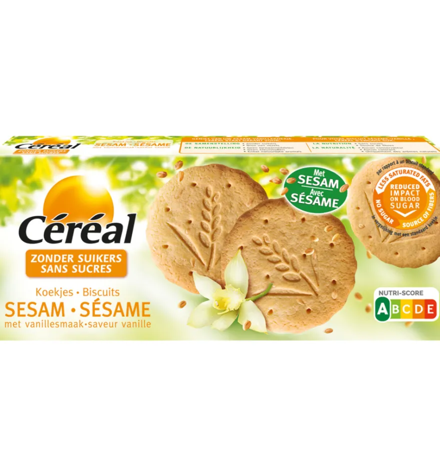 Céréal Sesam vanille koek (132 gr)