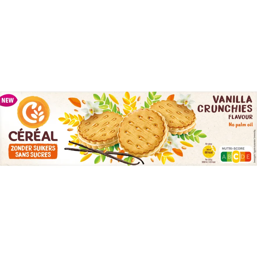 Céréal Vanilla Crunchies (4 x 3 stuks)