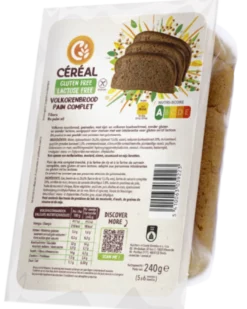 Céréal Volkorenbrood – Gluten- & Lactosefree (230 gr)