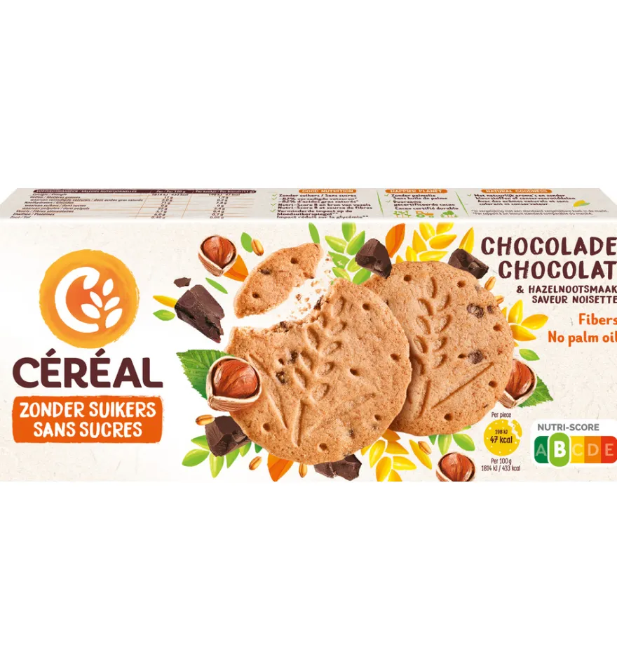 Céréal Zandkoek Hazelnoot Chocolade (132 gr)
