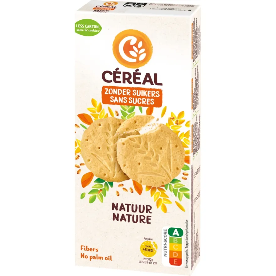 Céréal Zandkoekjes Natuur (3 x 4 stuks)