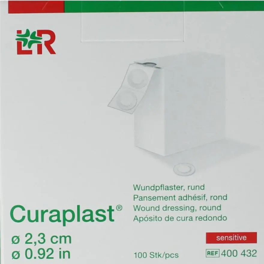 Curaplast Sensitive Wondpleister rond 2.3cm (100 stuks)