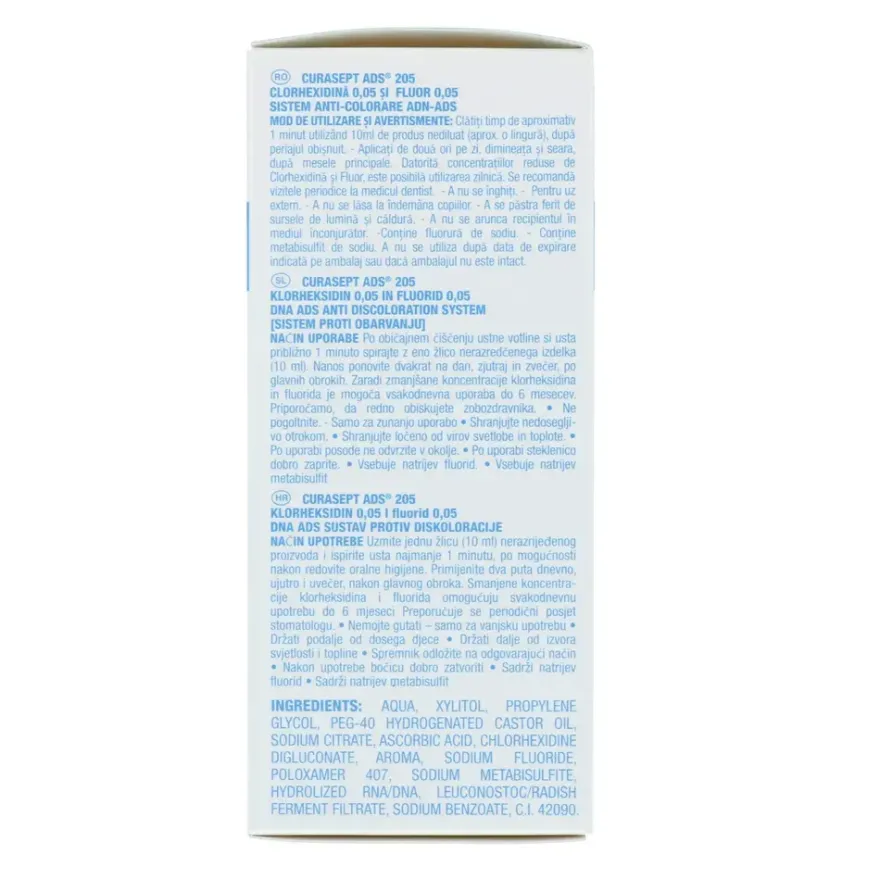 Curasept Mondwater ADS DNA 0.05% CHX Plus 0.05% Fluoride (200 ml)