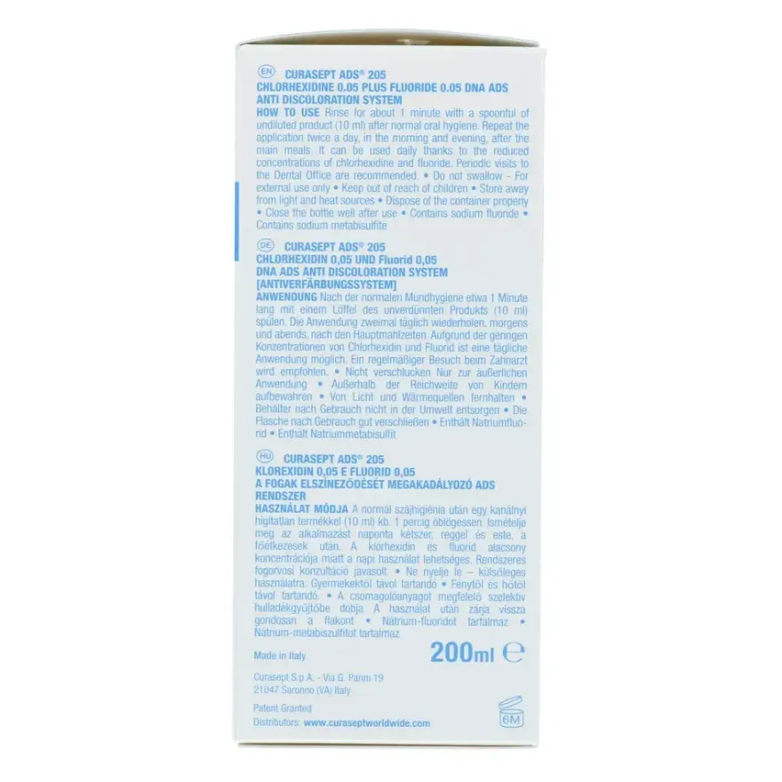 Curasept Mondwater ADS DNA 0.05% CHX Plus 0.05% Fluoride (200 ml)