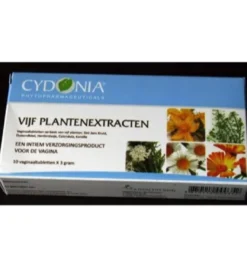 Cydonia Vijf Plantenextractien Intiem (10 Zetpillen)
