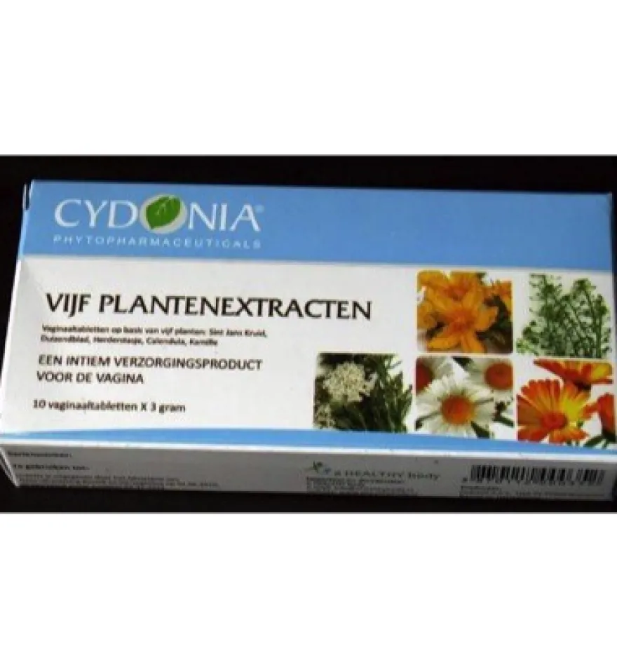 Cydonia Vijf Plantenextractien Intiem (10 Zetpillen)