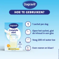 Dagravit Complete Start Drinkbare Multivitaminen Citroen-Sinaasappel (30 sachets)