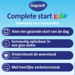 Dagravit Complete Start Drinkbare Multivitaminen Kids 3-5 Aardbei (30 sachets)
