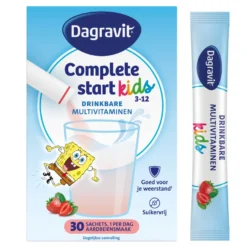 Dagravit Complete Start Drinkbare Multivitaminen Kids 3-5 Aardbei (30 sachets)