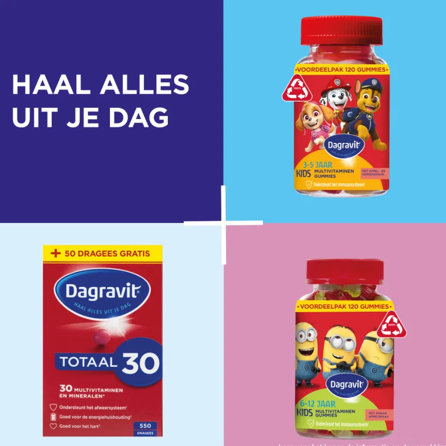Dagravit Kids Multi 3-5 Jaar Paw Patrol (120 gummies)