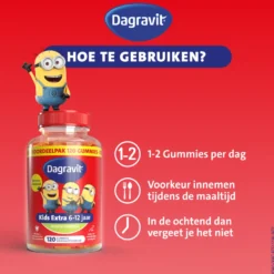 Dagravit Kids Multi 6-12 Jaar Vitaminions Gummies (120 gummies)