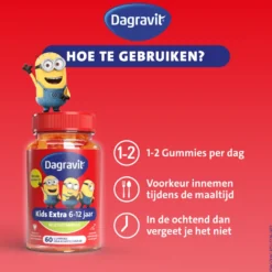 Dagravit Kids-Xtra Vitaminions Gums 6-12 Jaar (60 stuks)