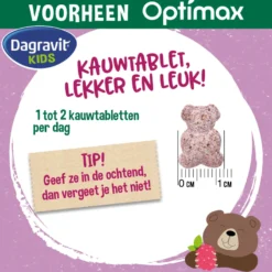 Dagravit Natural Kids Extra Multi (60 kauwtabletten)