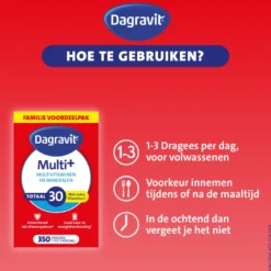 Dagravit Totaal 30 Multivitaminen (350 dragees)