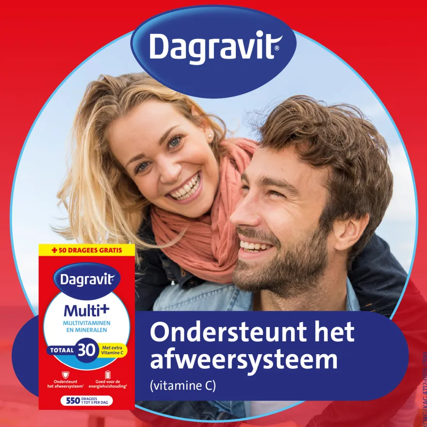 Dagravit Totaal 30 Multivitaminen (550 dragees)