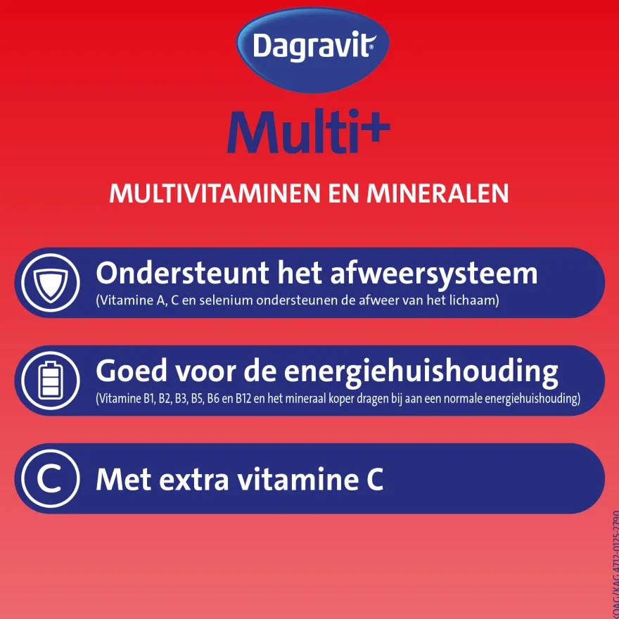 Dagravit Totaal 30 Multivitaminen (200 dragees)