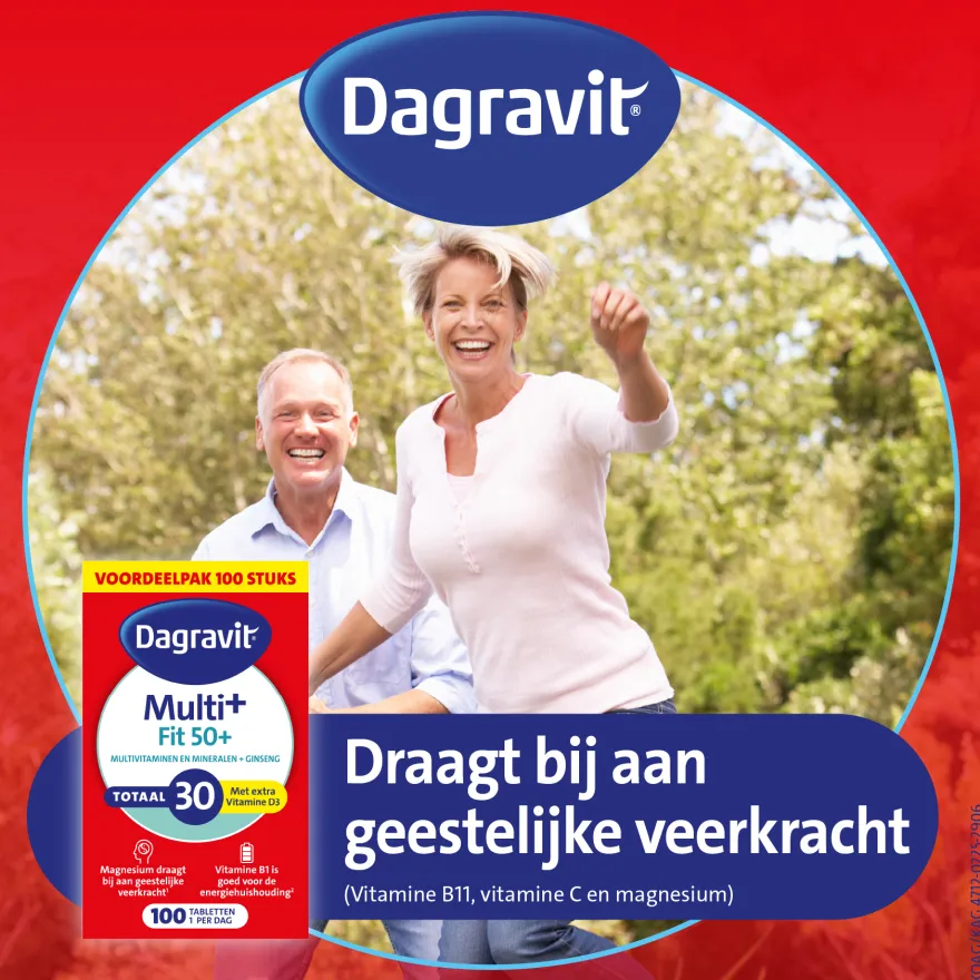 Dagravit Totaal 30 Vitaal 50+ Multivitaminen (100 tabletten)