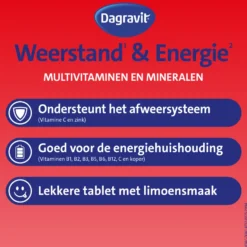 Dagravit Totaal 30 weerstand & energie (50 tabletten)