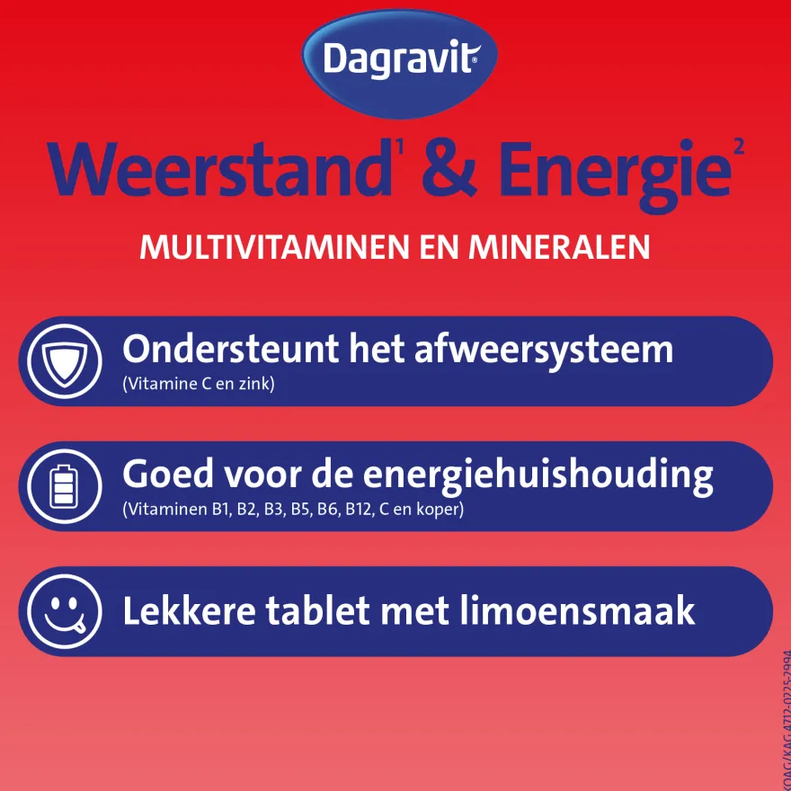Dagravit Totaal 30 weerstand & energie (50 tabletten)