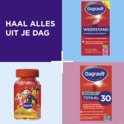 Dagravit Weerstand Suikervrij (60 kauwtabletten)