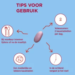 Dagravit Weerstand Suikervrij (60 kauwtabletten)