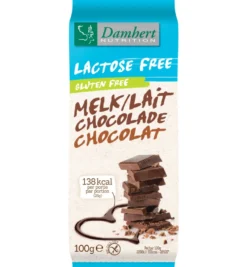 Damhert Chocoladetablet Melk Lactosevrij (100 gr)