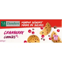 Damhert Cranberry Cookies Minder Suiker (120 gr)