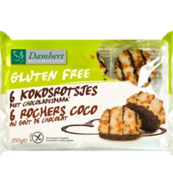 Damhert Kokosrotsen Chocolade Glutenvrij (250 gr)