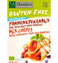 Damhert Pannenkoeken En Wafelmix Gluten- & Lactosevrij Bio (400 gr)