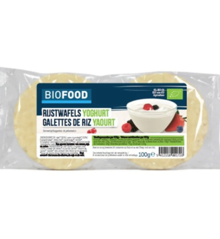 Damhert Rijstwafels yoghurt bio (100 gr)