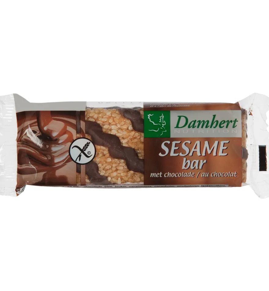 Damhert Sesambar Chocolade Glutenvrij (45 gr)