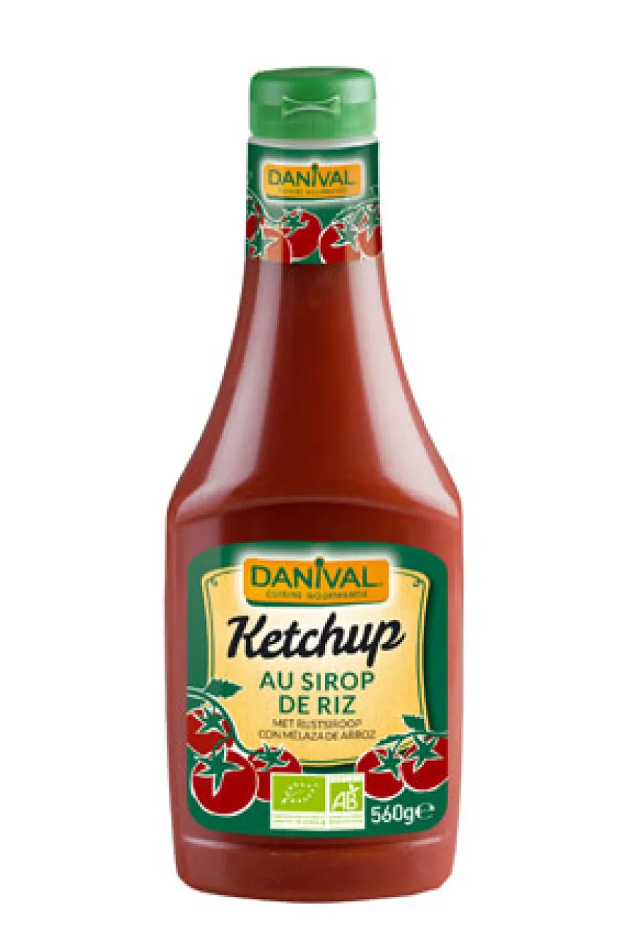 Danival Ketchup Knijpfles Groen (rijststroop) Bio (560 gr)