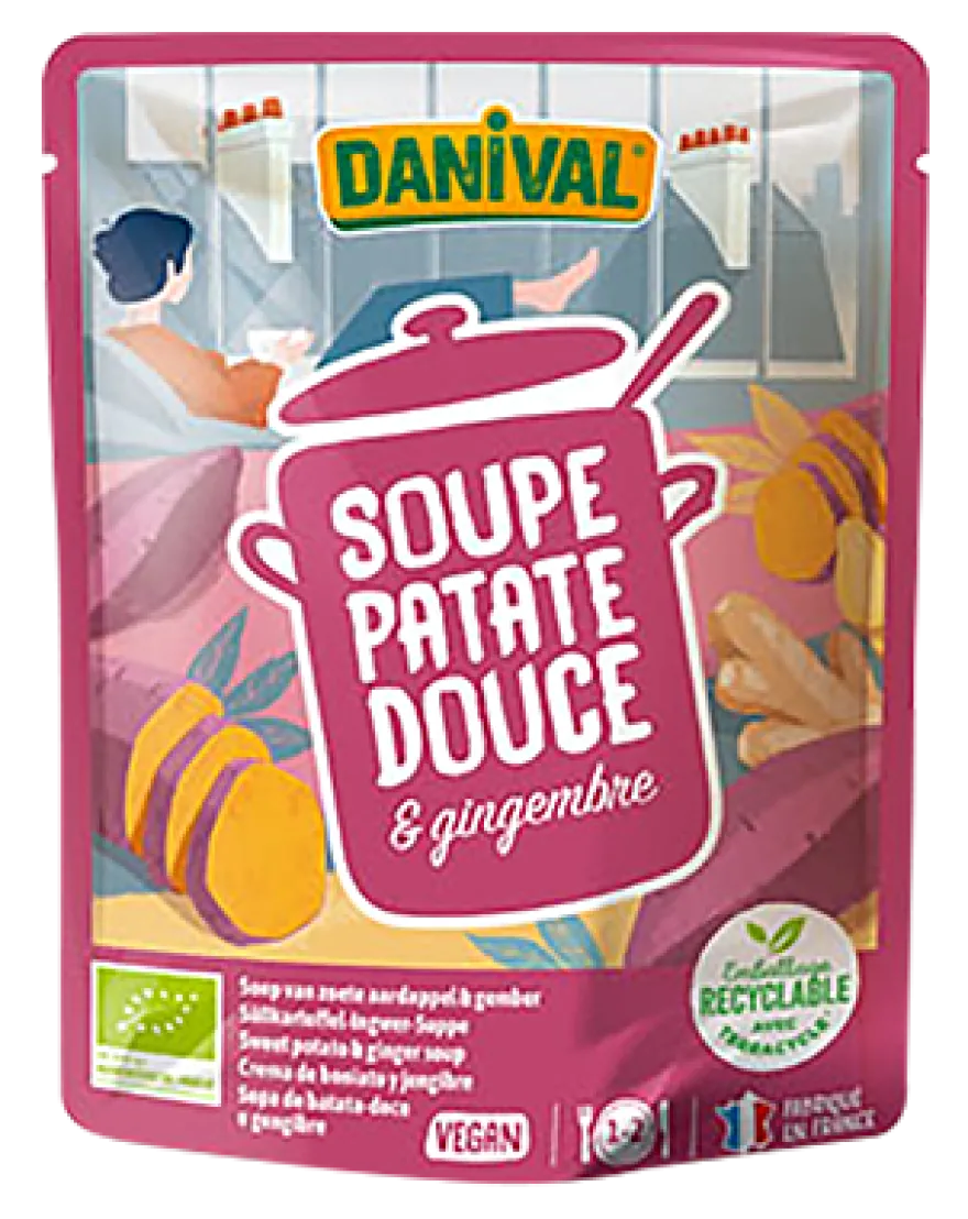 Danival Zoete Aardappelsoep met Gember Bio (500 ml)