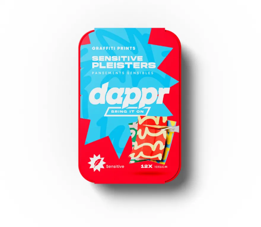 Dappr Knip Pleisters Graffiti (12 stuks)