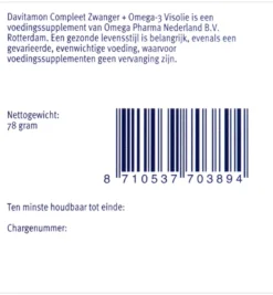 Davitamon Compleet Zwanger Plus Visolie (60 capsules)