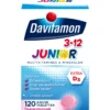 Davitamon Junior 3+ framboos (120 kauwtabletten)