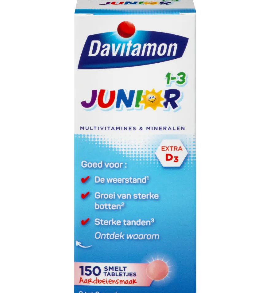 Davitamon Junior 1+ Smelttablet (150 tabletten)