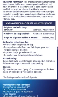 Davitamon Nachtrust 3-In-1 (20 capsules)