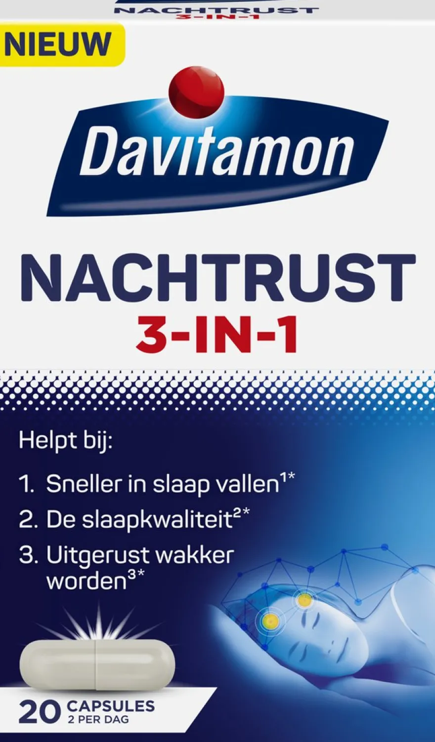 Davitamon Nachtrust 3-In-1 (20 capsules)