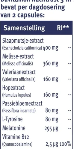 Davitamon Nachtrust 3-In-1 (20 capsules)