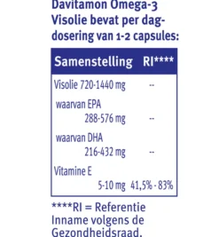 Davitamon Omega 3 Visolie (60 capsules)