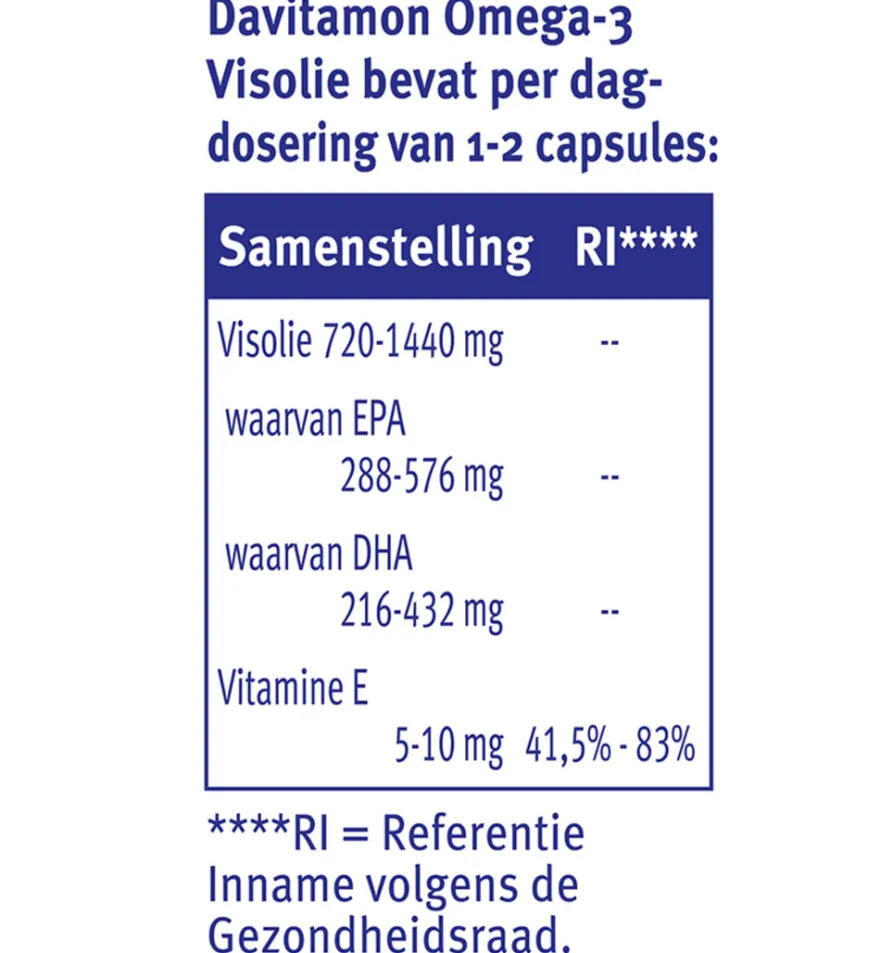 Davitamon Omega 3 Visolie (60 capsules)