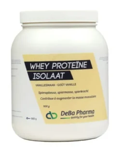 Deba Pharma Whey Proteïne Isolaat Vanille Poeder (900 gr)