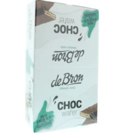 De Bron Choco wafer 1 doos (24 stuks)