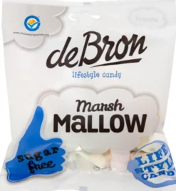 De Bron Marshmallows suikervrij (75 gr)
